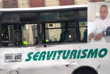 Así quedó el colectivo.