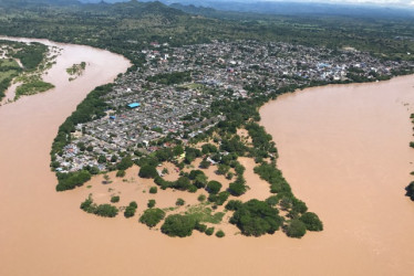 Foto de archivo, cuando se presentó un alza en el río Magdalena en el 2017.  