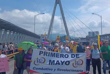 Pereira se une a la movilización del Día Internacional del Trabajador.