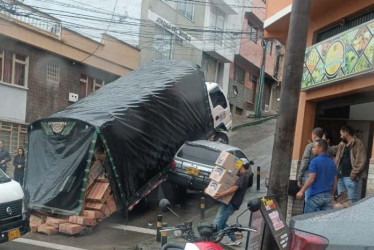 El accidente de esta mañana en Manizales.