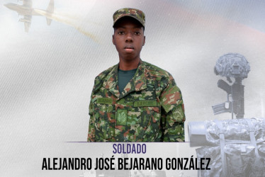 En el ataque murió el soldado Alejandro José Bejarano González, de Quibdó (Chocó), y dejó a otro uniformado herido, quien fue evacuado a un centro asistencial