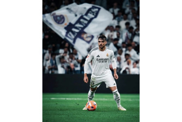 El jugador del Real Madrid, Raúl Asencio. 