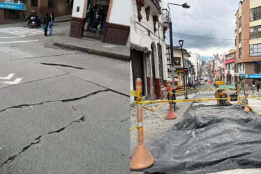 Antes. Así se veía este punto en el centro de la ciudad. Después. Ya van en proceso las obras de mantenimiento en el centro de la ciudad.