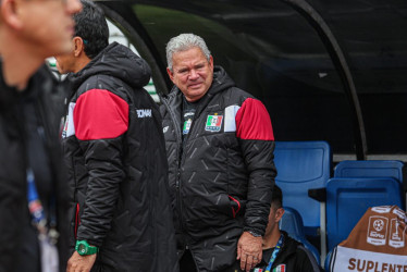El técnico del Once Caldas, Hernán Darío Herrera. 