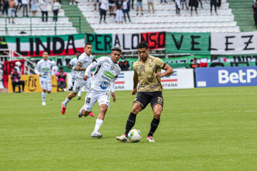 Once Caldas empató 1-1 frente a Águilas Doras en el estadio Palogrande. 