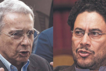 Álvaro Uribe (izq.) e Iván Cepeda.