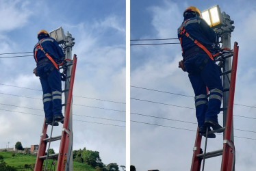 La Alcaldía de Manizales inició la modernización del alumbrado público. "Un sitio a oscuras genera una percepción de inseguridad", dice el gerente del Invama.