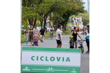 La ciclovía de Armenia, en el tramo sur, no funcionará este domingo.