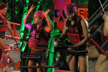 Sathya, Katiuska, Miryan y María C., las cuatro integrantes de Omega, en la noche de eliminación del sexto ciclo del Desafío Siglo XXI.