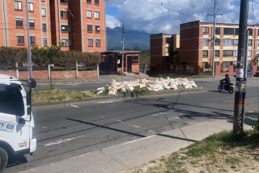 Escombros en el sector de María Cristina en Armenia (Quindío).