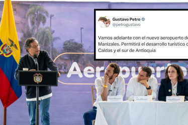 El presidente Gustavo Petro estuvo en diciembre del 2024 en los terraplenes de Aerocafé dando su apoyo al proyecto. 