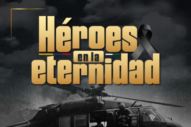 La Policía Nacional publicó esta imagen para honrar a sus uniformados asesinados en Amalfi (Antioquia).