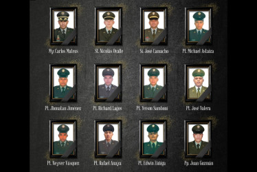 12 policías murieron en el ataque de un helicóptero en Antioquia.