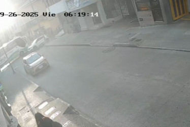 El momento del accidente. 