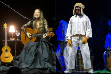 Natalia Lafourcada y Bad Bunny. 