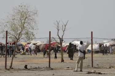 Un hombre en un campamento de refugiados de Sudán. Imagen de archivo. 