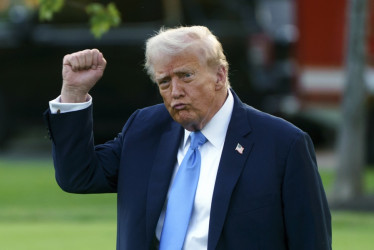 Donald Trump este lunes en la Casa Blanca.