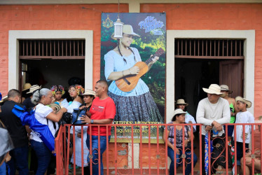 Las personas que asistieron este sábado al al Festival Nacional de la Mejorana, en Guararé (Panamá). 