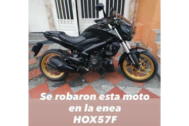 La moto hurtada.