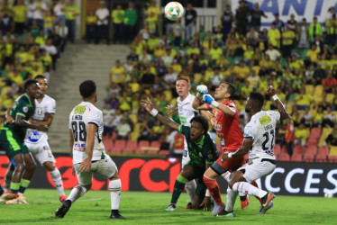 James Aguirre fue la figura del Once Caldas anoche en el empate con el Atlético Bucaramanga.