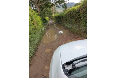Este es el estado de algunas vías en Santágueda.