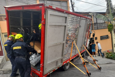 En el accidente, registrado en la mañana de este sábado, no hubo lesionados.