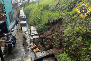 Zona del barrio La Enea afectada por las lluvias de este viernes (19 de septiembre).