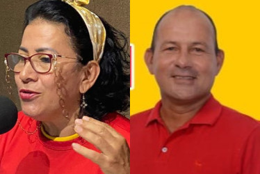 Antonia Martínez Rodríguez y Fredy Gaitán Restrepo, concejales de La Dorada por el Partido Liberal. 