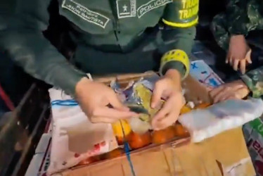 El cargamento, según precisó Triana en su cuenta oficial de X, pertenecía al frente Dagoberto Ramos Ortiz, que opera en el Cauca 