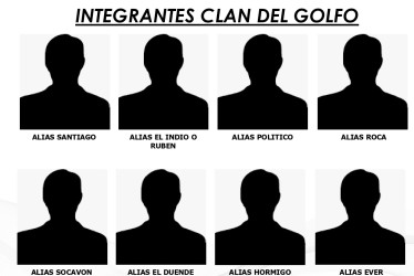 La Policía de Risaralda sacó un listado con los delincuentes más buscados del Clan del Golfo que operan en el departamento: 16 alias entre ellos dos mujeres 
