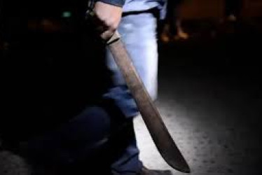 El homicidio fue con machete.