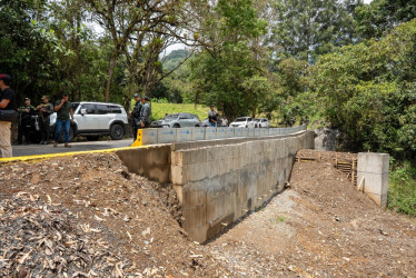 Las obras en Quinchía (Risaralda) se hicieron en el Puente de La Ceiba, Reforma y Santa María, este último en la vía que conecta con Irra.