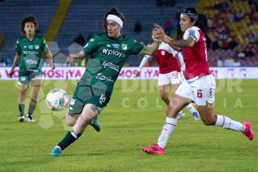 Deportivo Cali y Santa Fe jugarán este domingo la final de vuelta de la Liga Femenina. La serie la ganan las bogotanas 1-0.