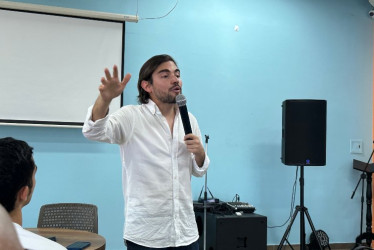 Santiago Osorio en La Dorada este viernes, 26 de septiembre.