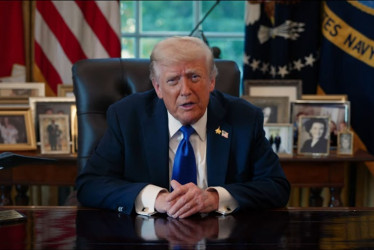 Donald Trump anunció desde el Despacho Oval que Hamás había aceptado su plan para lograr un acuerdo de paz en la Franja de Gaza. 