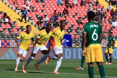 Con gol de Joel Canchimbo y doblete de Neyser Villarreal, Colombia le ganó 3-1 a Sudáfrica en los octavos de final del Mundial Sub-20 de Fútbol Masculino, en Chile.