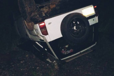 Volcamiento en Palestina.