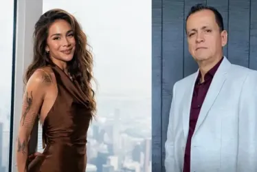 Greeicy Rendón y su padre, Luis Alberto.