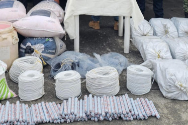 Parte de lo que encontraron en los allanamientos.