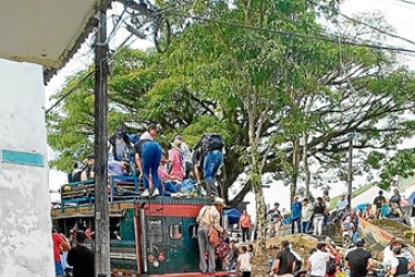 Foto | Corpaz | LA PATRIA  Los desplazados llegan a la zona urbana. 