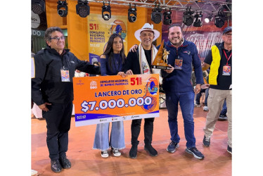 Con el Lancero de Oro, la banda del Instituto Neira ganó un premio de $7 millones, en el 51.° Concurso Nacional de Bandas Musicales realizado del 2 al 5 de octubre en Paipa.