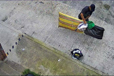 Registro del robo en el sector.