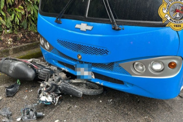 El accidente de este lunes.