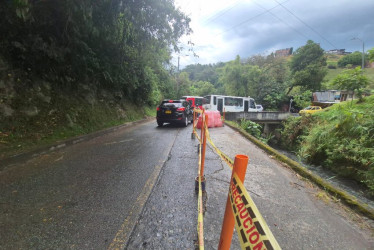 Este es el punto del puente del barrio La Asunción que van a intervenir. 