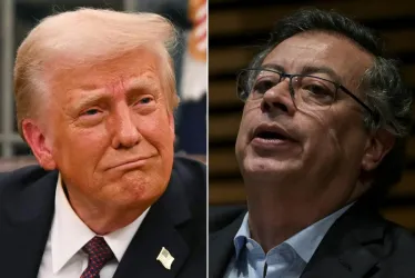 Donald Trump y Gustavo Petro, presidentes de Estados Unidos y Colombia.
