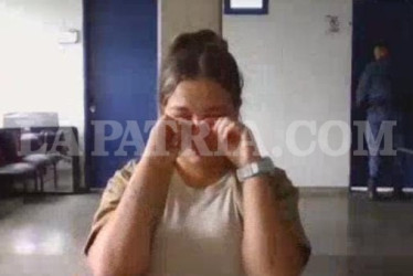 Foto|LA PATRIA  La procesada lloró durante toda la audiencia.