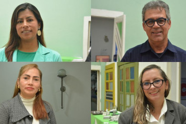 Érika Milena Muñoz Villarreal, Luis Fernando Acebedo Restrepo, Nora Milena Contento Castaño y Yalile García Calle, los candidatos a la Cámara por Caldas por el Pacto Histórico