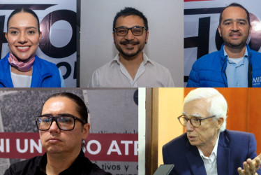 Daniela Arboleda, Juan Carlos Jaramillo, Giovanni Londoño, Juan Sebastián Gómez y Jorge Enrique Robledo.  