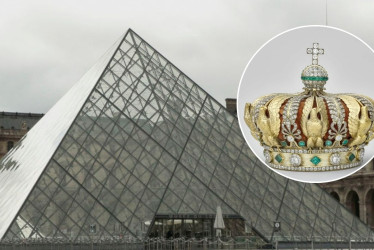  Corona de la emperatriz Eugenia de Montijo, la esposa española del emperador Napoleón III (1852-1870)