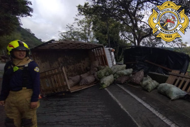 El accidente, sin lesionados.